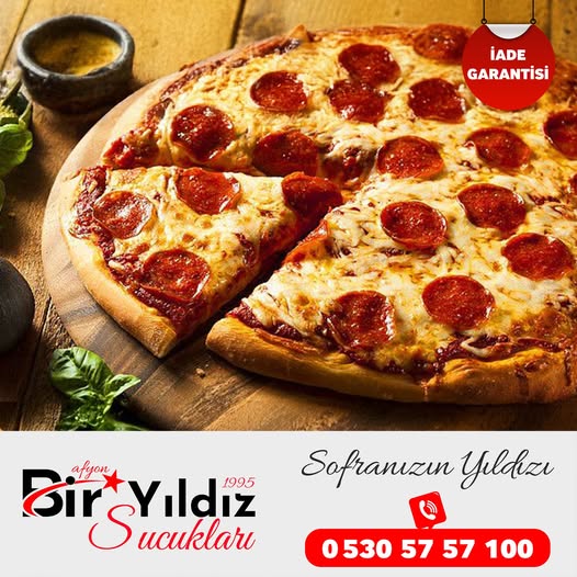 Afyon Bir Yıldız Sucukları ile Sucuklu Pizzaya Yeni Bir Lezzet Katın Afyon Bir Yıldız Sucukları ile Sucuklu Pizzaya Yeni Bir Lezzet Katın