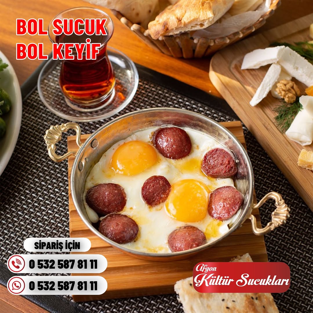 Afyon Kültür Sucukları ile Kahvaltılarınıza Lezzet Şöleni Katın Afyon Kültür Sucukları ile Kahvaltılarınıza Lezzet Şöleni Katın